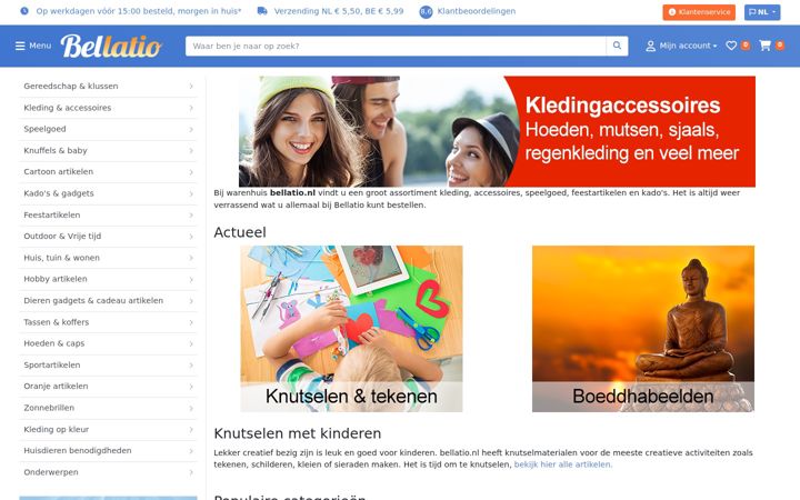 Screenshot of bellatio.nl