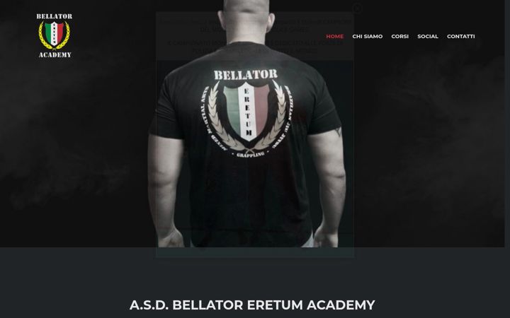 Screenshot of bellatoreretumacademy.it