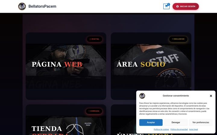 Zrzut ekranu bellatorspacem.es