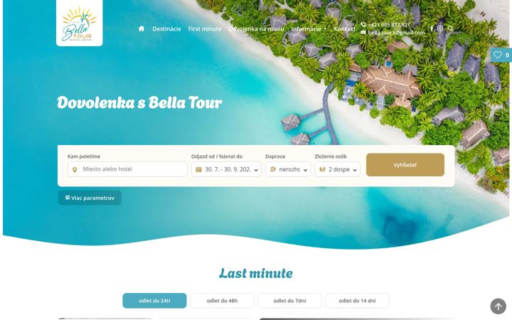 Screenshot of bellatour.sk