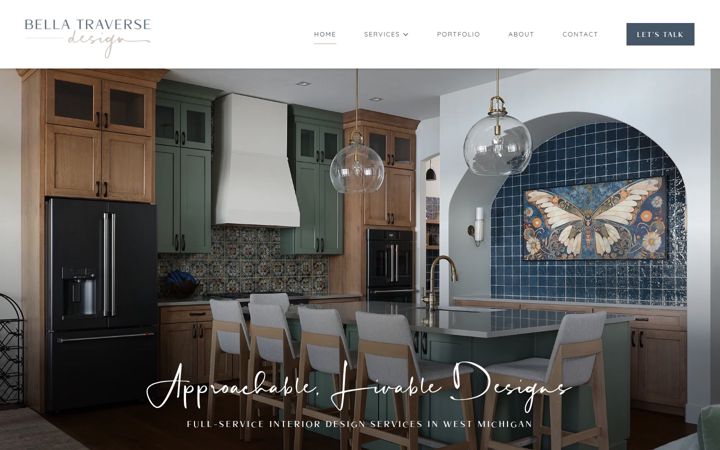 Screenshot of bellatraversedesign.com