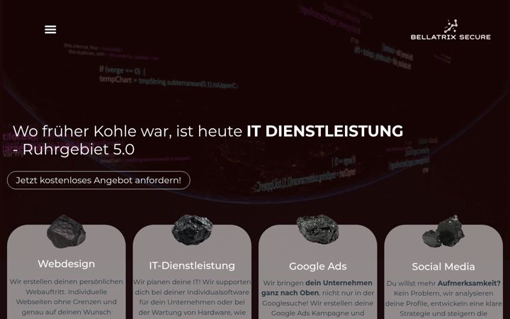 Screenshot of bellatrix-secure.de