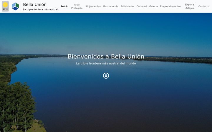 Screenshot of bellaunion.uy