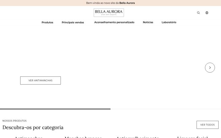 Screenshot of bellaurorainternacional.com.br
