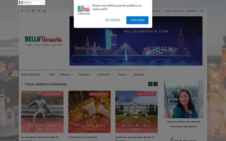 Screenshot of bellavarsavia.com
