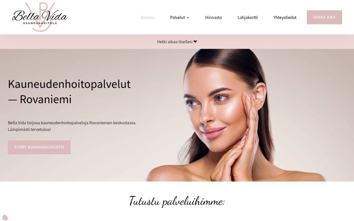 Screenshot of bellavida.fi