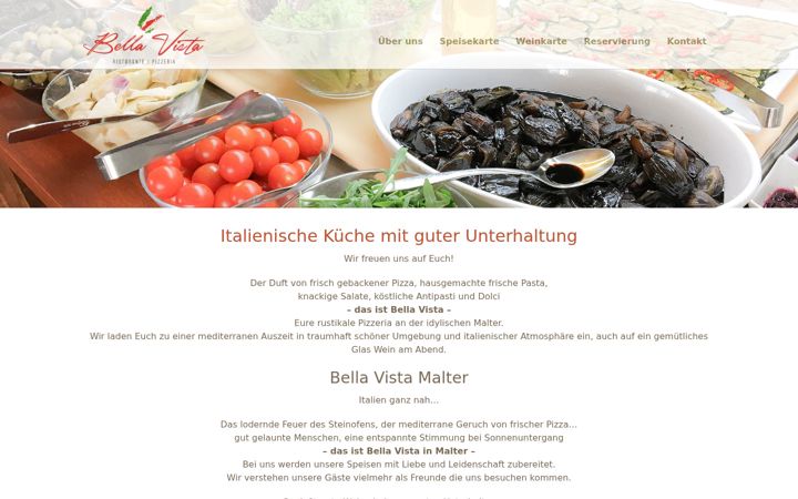 Screenshot of bellavista-malter.de
