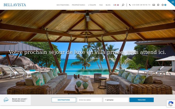 Screenshot of bellavista-villas.com