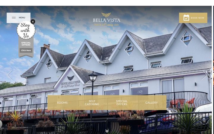 Screenshot of bellavistahotel.ie
