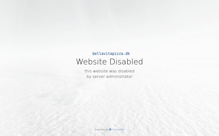 Screenshot of bellavitapizza.dk