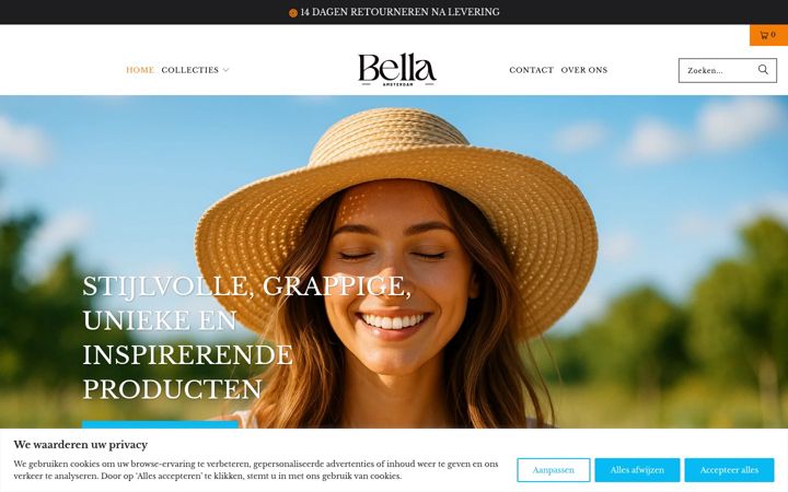 Screenshot of bellawebshoponline.nl