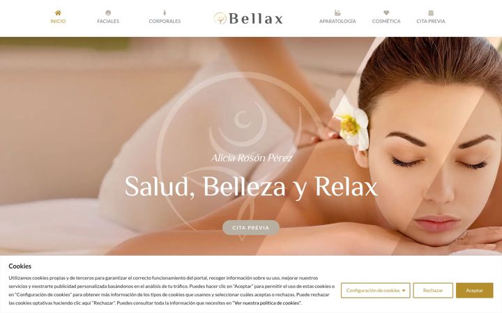 Screenshot of bellax.es