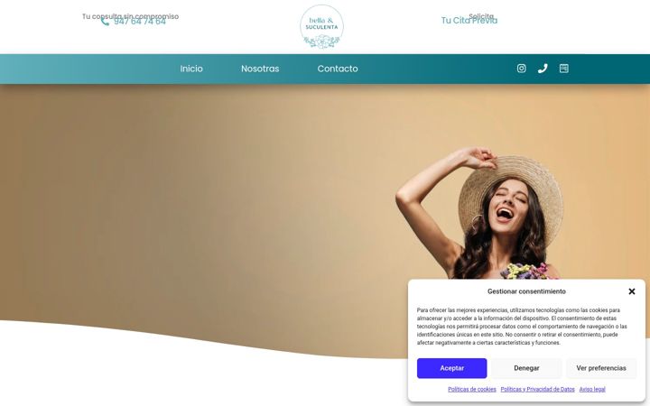Screenshot of bellaysuculenta.es