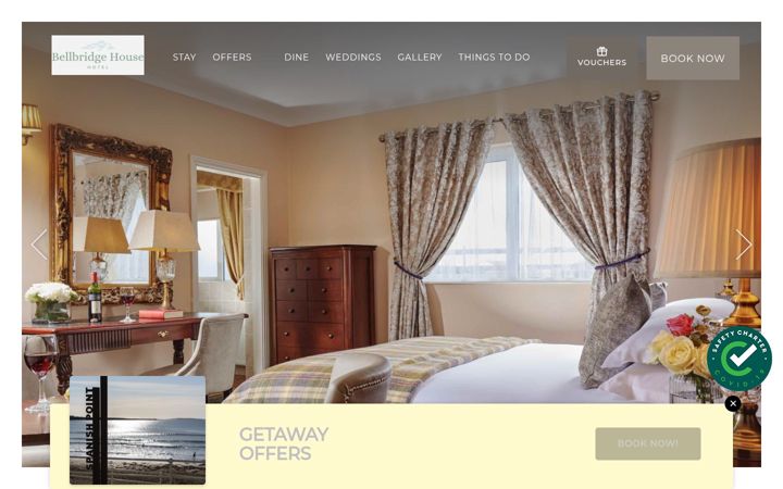 Screenshot of bellbridgehotelclare.com