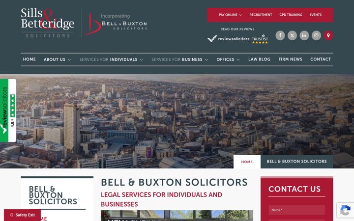 Screenshot von bellbuxton.co.uk