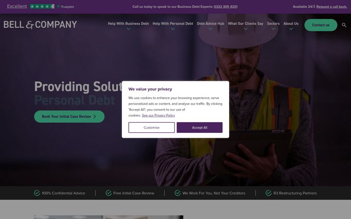 Screenshot von bellcomp.co.uk