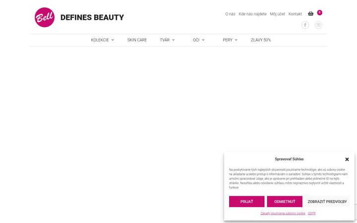Screenshot of bellcosmetics.sk