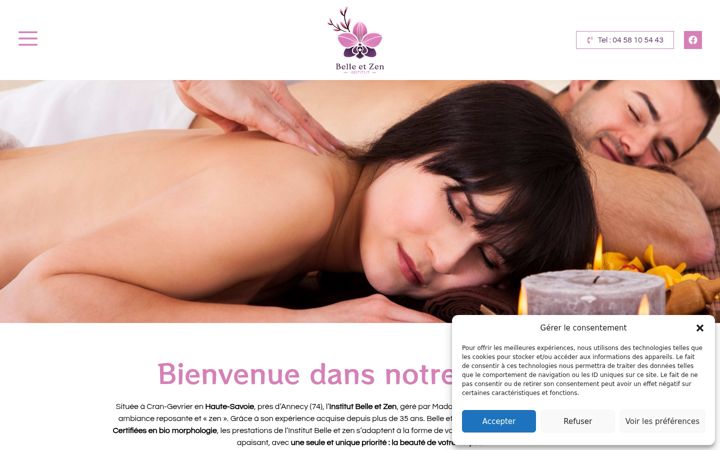Screenshot of belle-et-zen-annecy.com