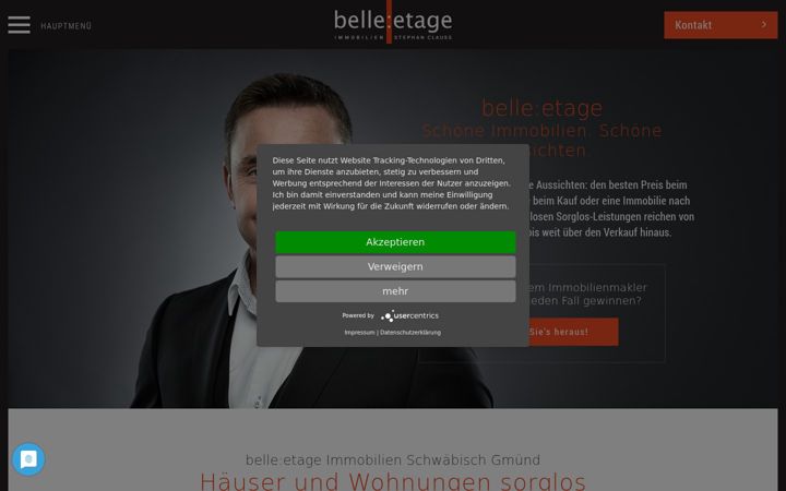 Screenshot of belle-etage-immobilien.de