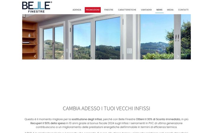 Screenshot of belle-finestre.it