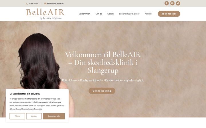 Screenshot of belleair.dk