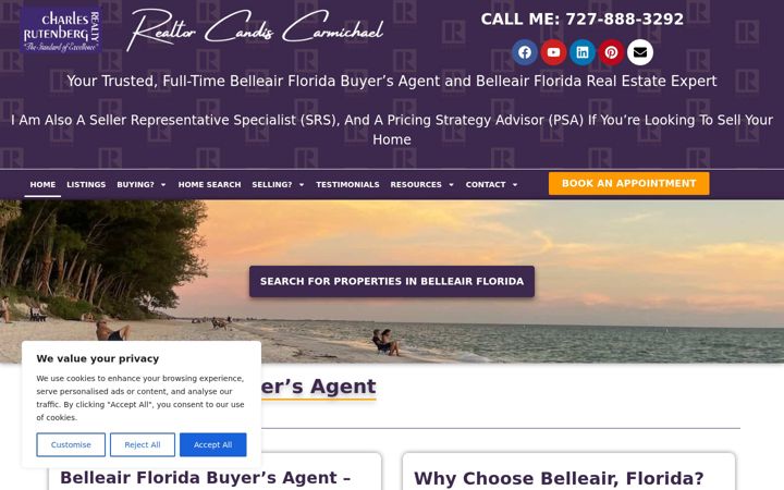 Screenshot of belleairfloridabuyersagent.com