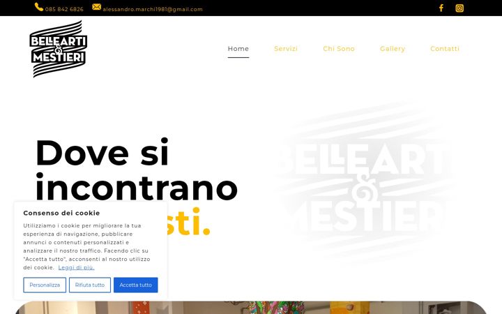 Screenshot of belleartiemestieri.it