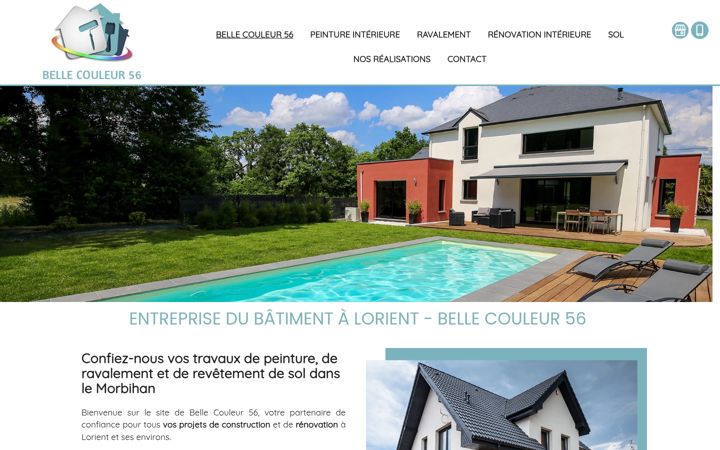 Screenshot of bellecouleur.fr