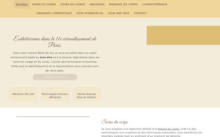 Screenshot of belledesoi.fr