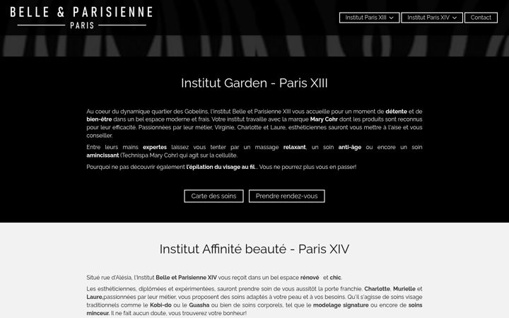 Zrzut ekranu belleetparisienne.fr