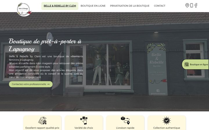 Screenshot of belleetrebelle-byclem.fr