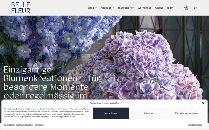 Skærmbillede af bellefleur.ch