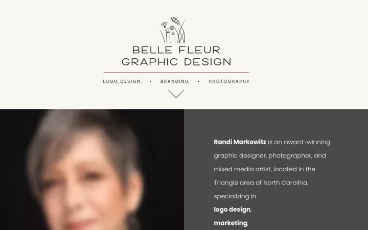 Screenshot of bellefleurdesign.com