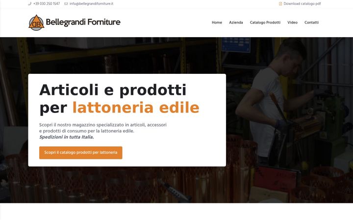 Kuvakaappaus sivustosta bellegrandiforniture.it