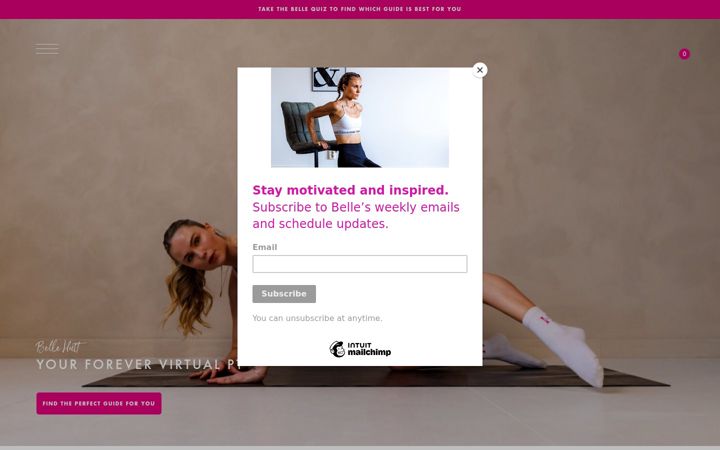 Screenshot of bellehutt.com