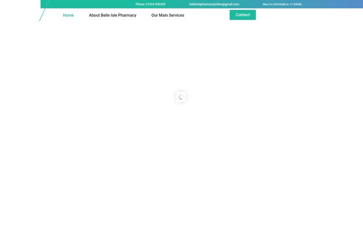Screenshot of belleislepharmacyonline.co.uk