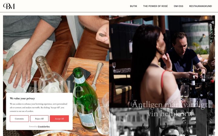 Screenshot of bellemaison.wine
