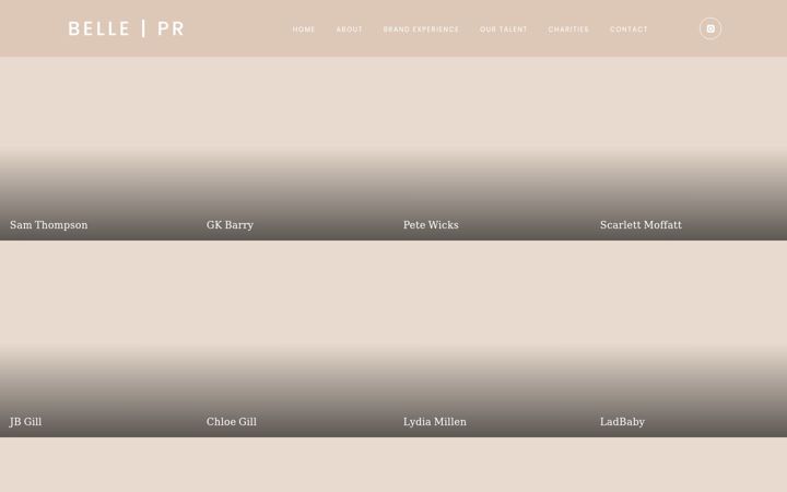 Screenshot of bellepr.co.uk