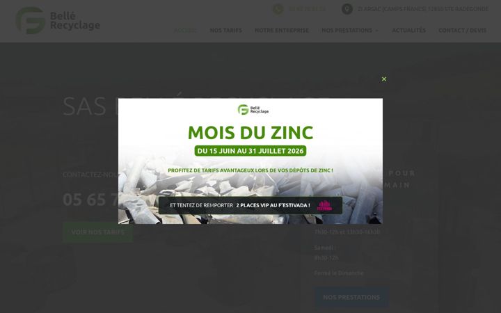 Zrzut ekranu bellerecyclage.fr