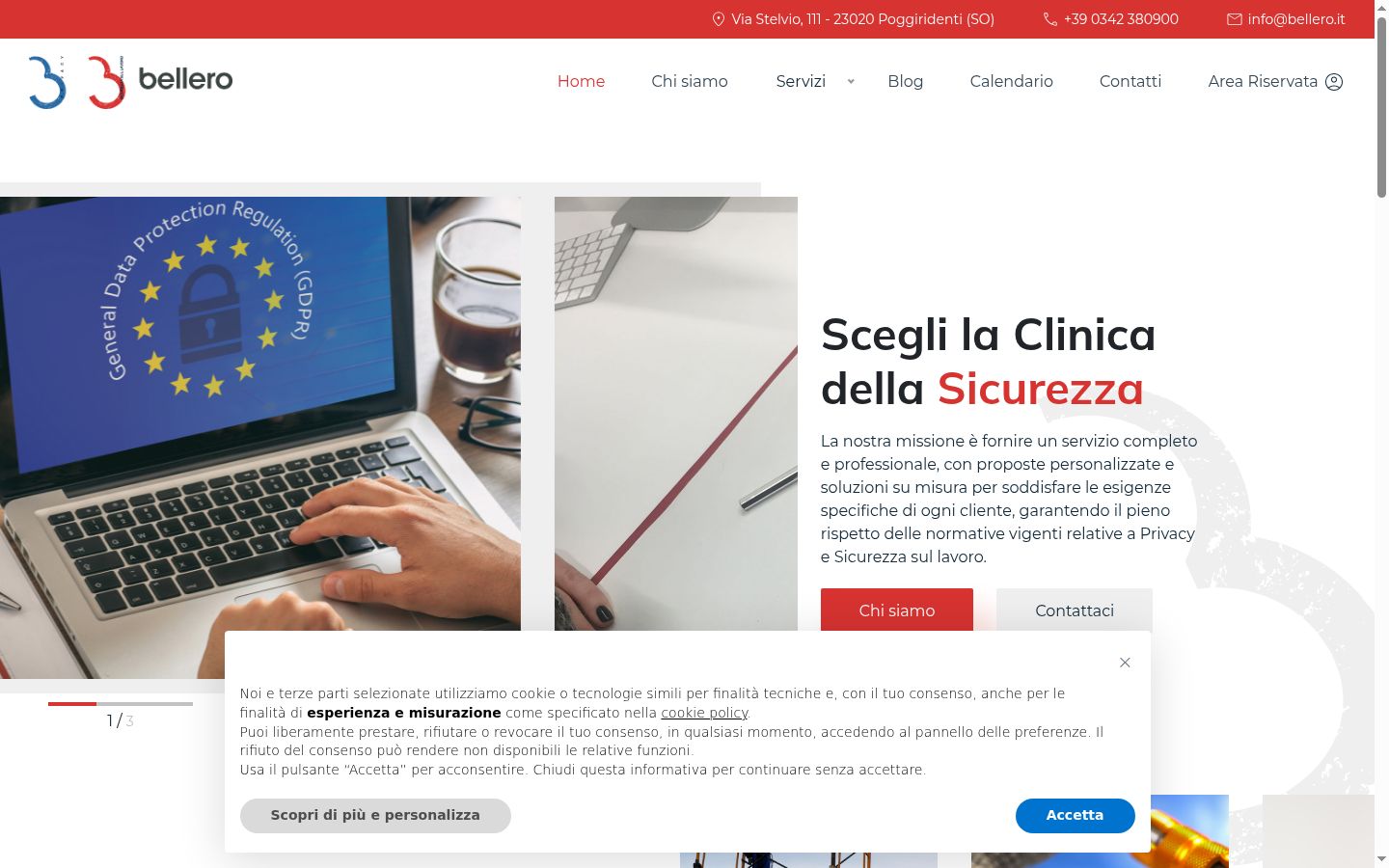 Screenshot tal-banner tal-kunsens muri qabel kwalunkwe interazzjoni