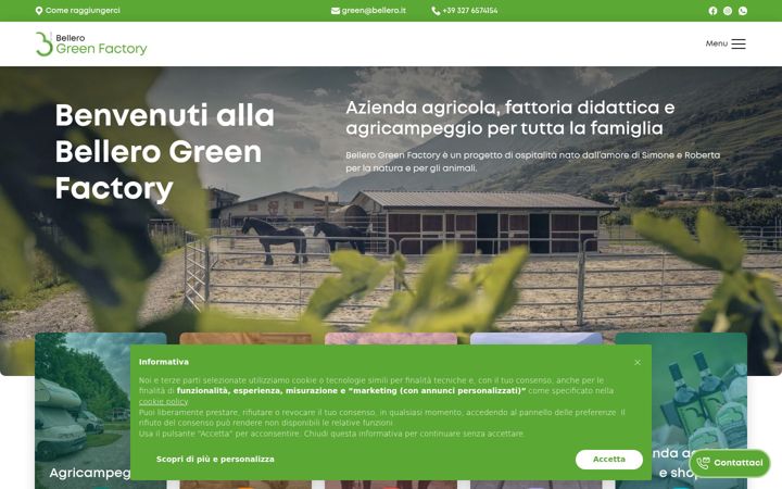Screenshot of bellerogreenfactory.it