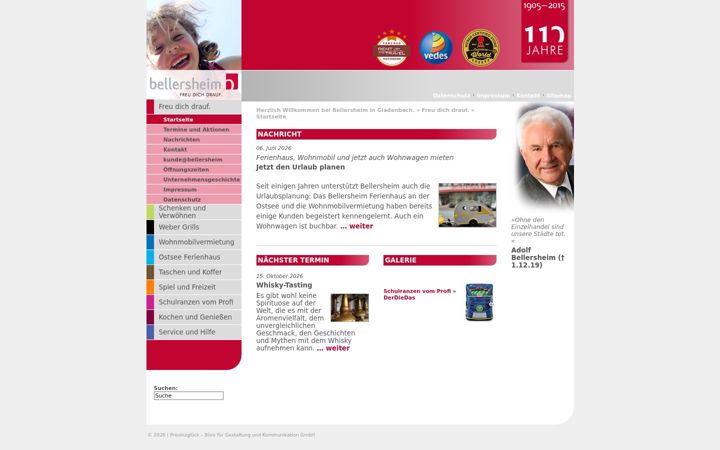 Screenshot of bellersheim.net