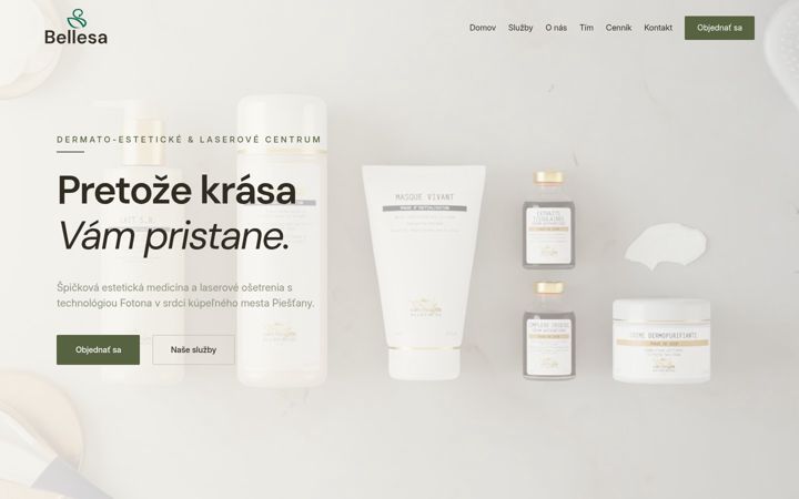 Screenshot of bellesa.sk