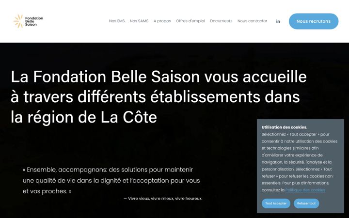 Screenshot of bellesaison.ch
