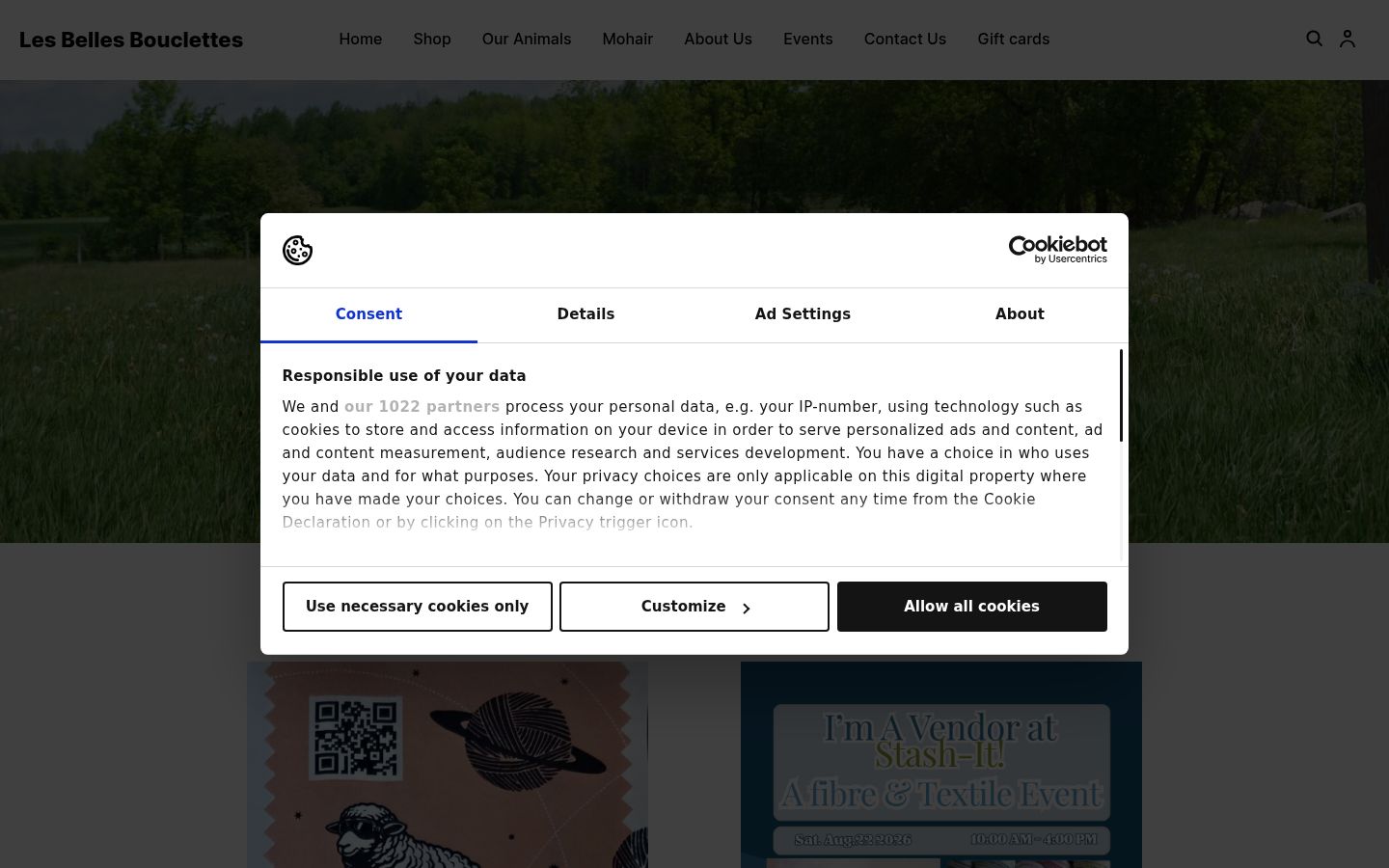 Sutikimo reklamjuostės, rodytos prieš bet kokią sąveiką, ekrano kopija