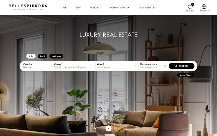 Screenshot of bellespierres.com