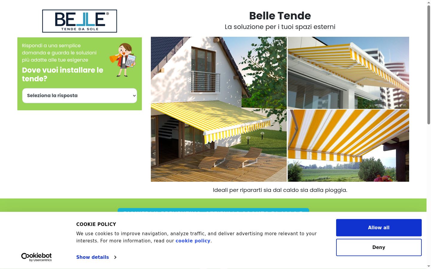 Screenshot tal-banner tal-kunsens muri qabel kwalunkwe interazzjoni