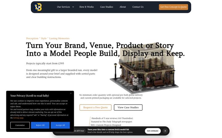 Screenshot of bellevebricks.com