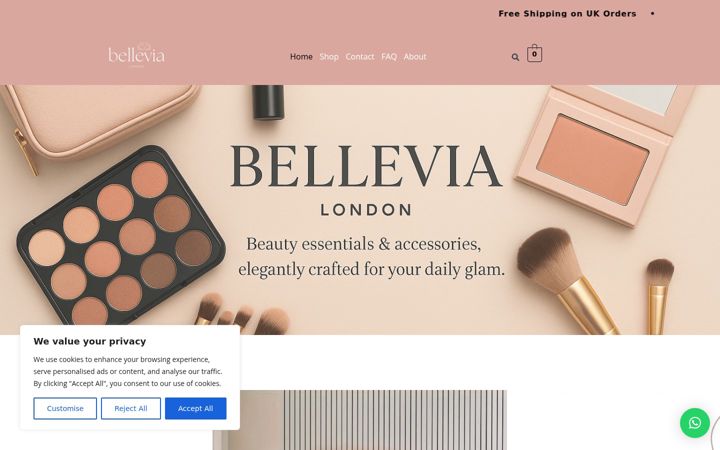 Screenshot of bellevia.uk
