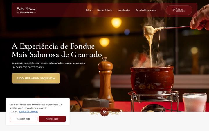 Screenshot of bellevitrinegramado.com.br